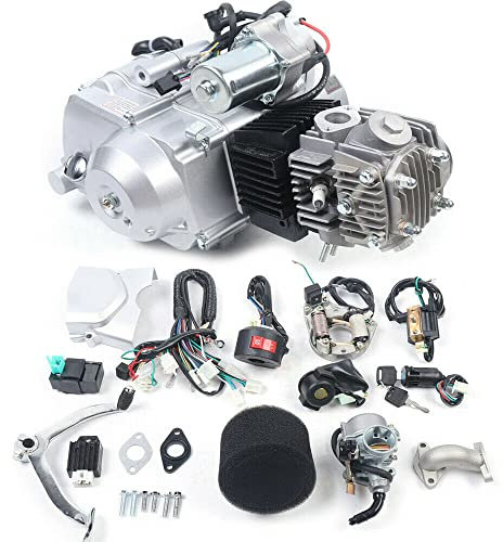 125cc 4-taktsmotor, dirtcykel, Quad Pocket Bike Buggy, gokart, kabeldragning + förgasare luftfilter kedjelåda tätning