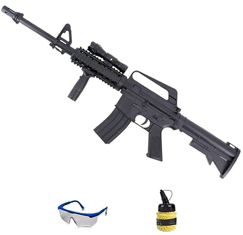 Fucile Vigor 221A Tipo M16 | Pacchetto pistola Airsoft (pallini in PVC). Arma ad aria compressa a molla. Calibro 6 mm (potenza: 0,72 joule)