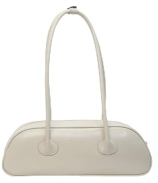 CORIOS Damen Klein Handtasche PU-Leder Schultertasche Wasserdicht Henkeltaschen Mode Unterarmtasche Tragetasche Elegant Henkeltasche Reisen Arbeiten Einkaufen Tote Beutel Beige