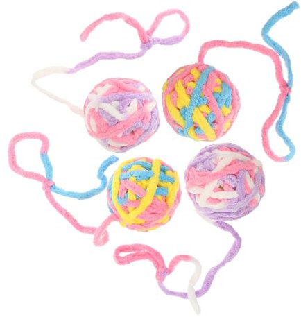 Happyyami 12stücke Katzenkratzspielzeug Interaktives Kratzball Katzen Und Kätzchen Zum Spielen Und Kratzen Fördert Die Gesundheit Und Schützt Möbel