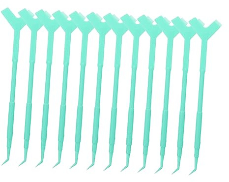 MERRYHAPY 12pezzi Spazzola Separatrice per Ciglia Forma di Y Strumento per Lifting e Permanente delle Ciglia Pettine per Innestate per Donne e Ragazze
