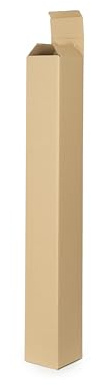 WePack 25 Stück Versandhülsen 650x150x150 mm Versandkarton lang und eckig 1-teilige Design Innenmaß Braun Versandrohr Versandrolle Faltkarton ohne Sperrgutzuschlag