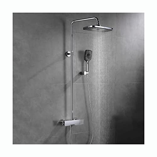 KFTLDYZL Système de Douche avec pommeau de Douche, Ensemble de Douche combiné, Ensemble de Robinet de Douche à Montage Mural, Ensemble de Douche combiné à Double poignée avec Douche à Main