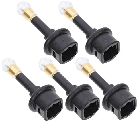 SWOOMEY 5pezzi Adattatore Audio Digitale Maschio Spdif Connettore Compatibile Con Cuffie e Dispositivi Audio