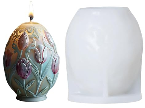 Stampo per Candele a Forma di di Pasqua Facile Rilascio, Stampo per Colata