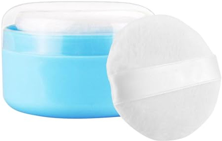 Körperpuderbehälter – tragbare Badestaub-Aufbewahrung, Baby-After-Bath-Körperpuderquaste und Behälter für , Reisen, Zuhause