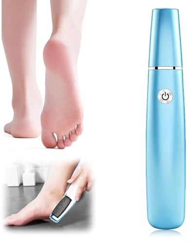 Râpe électrique pour callosités pour les pieds - Appareil électrique de pédicure puissant - Soin des pieds - Pour peaux mortes, dures et fissurées