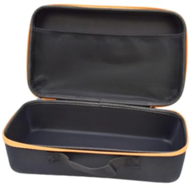 KiBcsLic Zubehörtasche für Elektrische Bohrmaschinen, Wasserdicht, EVA, Hart, 36 X 20,5 X 11 Cm, Tragbar, Multifunktional, Tragetasche für Handwerkzeuge, Schwarz Orange