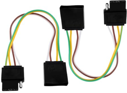 VALICLUD 2 Piezas Kit de Arnés de Cableado para Remolque de Núcleos Conector de Luz Trasera Cable de Cobre para Accesorios de Remolque y Segura Entornos Difíciles