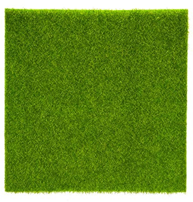 Ejoyous Fausse Décor d'herbe, 1 PCS Porte de Jardin Artificiel, Turf d'herbe Artificielle Verte pour Décoration -Paysage, Décoration Intérieure, Artisanat, Maison de Poupée Bricolage (30 * 30cm)