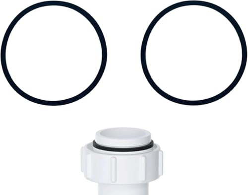 PlumbEZ Lot de 2 rondelles de siphon de 40 mm – Joints en caoutchouc pour siphons de lavabo et d'évier – Rondelles de rechange pour prévention des fuites – Pièces de rechange durables et flexibles