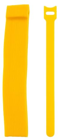 TidyNest | Reusable Cable Ties | 25 Pack | Yellow | 25cm - Adjustable Hook and Loop Cord Organisers for Cable Management, Wires, Chargers, Headphones, Home, Office, Garage, Garden, Plant & Travel
