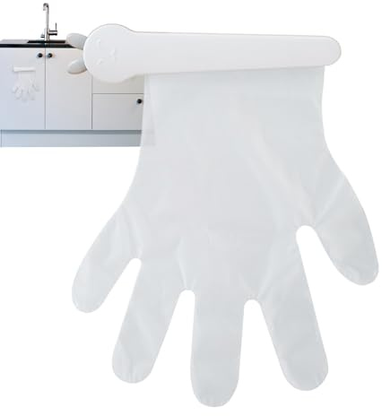 Glove Box Holder Wall Mount - Glove Holder Organizer,Clip Design Adhesive Storage for Bathroom Laundry Room Garage Restaurant Kitchen Closet Lab