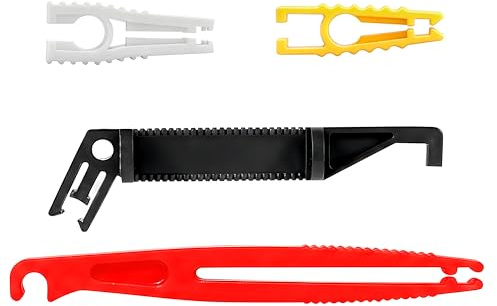 Fernline Car Fuse Puller Set – 4 Pcs Universal Removal Tool Kit, Mini Plastic Extractor for Automotive, Truck, Motorcycle & Boat – Colour-Coded Fuse Remover Tools, Non-Conductive & Durable Grip