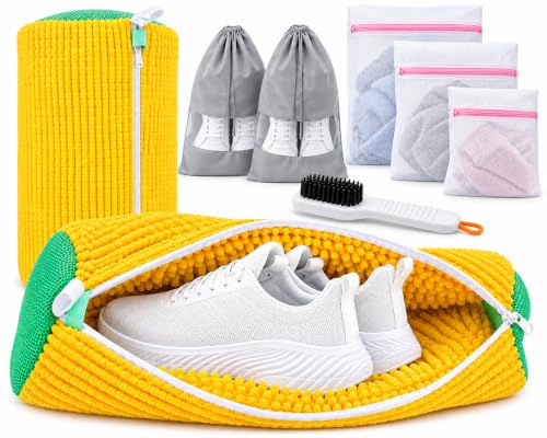 Bolsa para Lavar Zapatillas en Lavadora – Kit 8 en 1 con 2 Bolsas Chenille