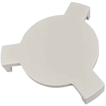 Piedra para pizza de 15,2 pulgadas y deflector de calor para accesorios Kamado, puerta de cerámica extragruesa con 3 patas, piedra deflectora para barbacoa y ladrillo para pizza, pan y barbacoa