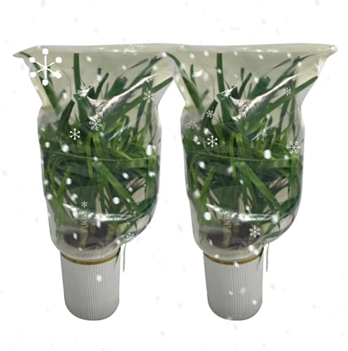 Genérico Cubiertas para Plantas,Cierre De Cordón 2 Piezas Barrera De Nieve Visible - 100 x 120 cm Cubierta contra Heladas para Plantas | para Arbusto Árbol Rosal Cultivo De Hortalizas Césped Jardín