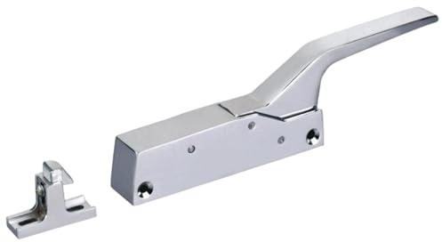 Baobiutin Verrous de porte de congélateur en alliage zinc, serrures réfrigérateur réglables en hauteur avec poignées sécurité à ressort pour congélateurs, fours industriels, entrepôts, serrure ré
