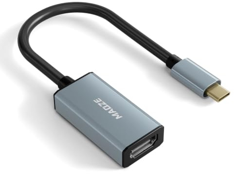Adaptateur USB-C vers HDMI MAOZE 4K@60Hz, Compatible Thunderbolt 3/4/5, 0,35 m, câble Type-C mâle vers HDMI femelle, mode DP Alt, compatible ordinateurs, tablettes, téléphones, écrans, TV, projecteurs