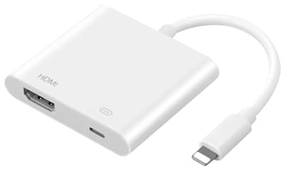 JJKSKV Cable Adaptador Lightning A HDMI (transmisión De Vídeo HD De Móvil A TV) - Compatible Con IPhone 14/13, For HDTV(Beige)