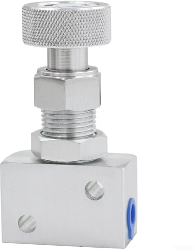 Valvola di distribuzione della forza frenante regolabile con manopola in lega di alluminio per freni a disco e a tamburo 1/8 NPT filettatura per veicolo sistema frenante aggiornamento nero argento