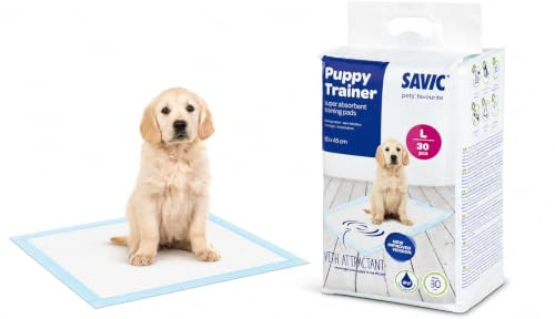 Savic Ersatzpads für Puppy Trainer-Hundetoilette, Größe L, 60 x 45 cm, 30 Stück