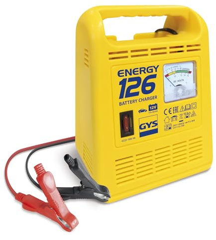 GYS Auto Chargeur de batterie 90W pour Voiture Camions Moto Capacité de batterie À partir de 15Ah 023222