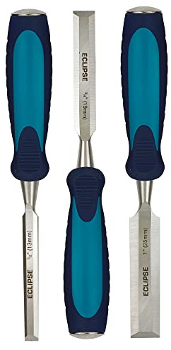Eclipse Professional Tools BEWC3BCE Ensemble de 3 ciseaux à bois (1/2, 3/4, 1)