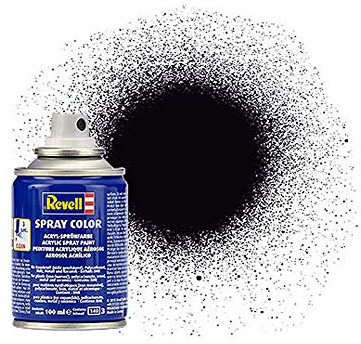 Revell 34108 34108 Spraydose schwarz, matt Spray Color, Farben in der praktischen 100-ml-Sprühdose