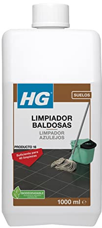HG Limpiador y Abrillantador de Suelos de Baldozas y Azulejos, Producto 16, Fórmula Altamente Concentrada para Suelos de Cerámica y Piedra Natural, Resultado Impecable - 1L (184100130)