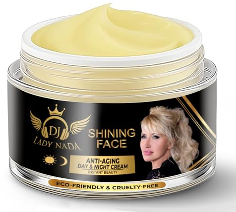 LADY NADA Anti-Aging Face Cream – Anti-Wrinkle Moisturizer for Women & Men – Instantly Smooths Fine Lines in Minutes – Light Formula with Collagen, Hyaluronic Acid & Vitamin E – 1.7 fl oz