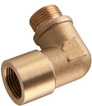 O2 Sauerstoff Sensor 90 Grad Messing M18x1,5 O2 Lambda Sauerstoff Sensor Extender Spacer Adapter mit Dichtung Lambdasonde