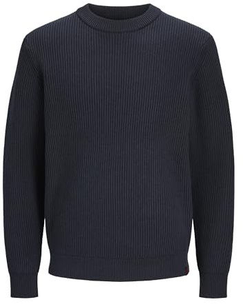 JACK & JONES Male Strickpullover RDD Einfarbig Strickpullover