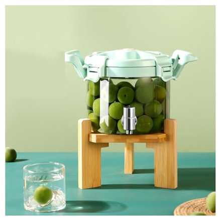 NJDQFA Dispensador De Jugo,Garrafa con Grifo,Dispensador De Bebidas,Dispensador Tarro De Agua,Adecuado para Bodas,Fiestas,Cenas,Reuniones,Picnics Y Otras Ocasiones.,with Bracket,3L