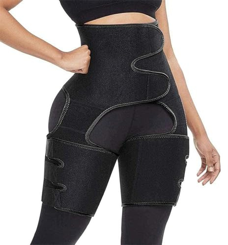 Hip Brace Manga De Compresión Del Muslo, Soporte De Cadera Para Hombres Y Mujeres, Correa De Lesión Para Estiramiento Muscular Para Alivio Del Dolor De Cadera Se Adapta A Ambas Piernas,Negro,L/XL
