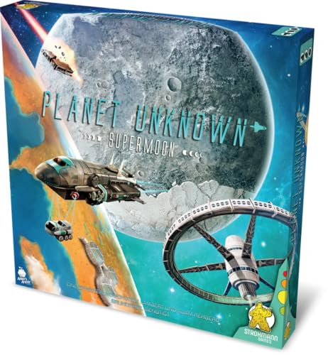 Strohmann Games, Planet Unknown – Supermoon, Erweiterung, Kennerspiel, Strategiespiel, 1-6 Spieler, ab 10+ Jahren, 90 Minuten, Deutsch