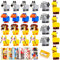 ESSALOO 24Pcs Temperamatite Gadget Compleanno Bambini Stile Animale, Doppio uso di Blocchi e Temperamatite, Ideale per Regalini Fine Festa Compleanno