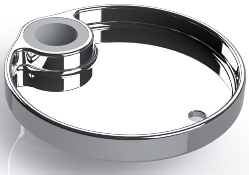 Schläfer 2817024 | Round Seifenschale verchromt für Duschstange mit Rohrdurchmesser Stange Ø 18, Ø 22 und Ø 25 mm für Brausestange, Einfache Montage ohne Werkzeug, für Brause-Wandstangen