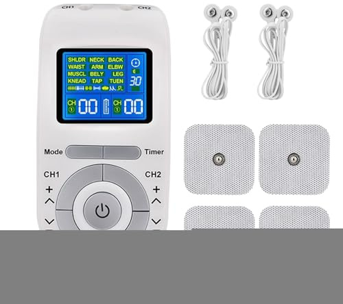 Masajeador de Cuello, Masajeador De Piernas Con Pulsos De Baja Frecuencia, Dispositivo Inteligente Portátil Con 12 Modos Para Masajear Cuello, Hombros, Espalda, Cintura En Casa Y