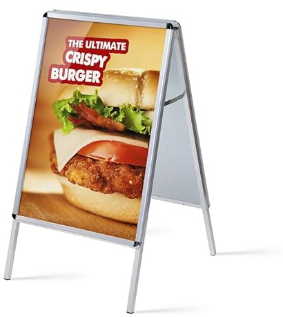 Kundenstopper 70x100cm Alu Plakatständer Kundenstopper 70 x 100