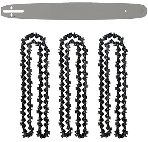 Guide 18 pouces (45 cm) avec lot de 3 chaînes 72 maillons pour tronçonneuse