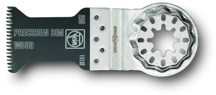 FEIN E-Cut Precision BIM-Sägeblatt, Ve. 5 St., Breite 35 mm, Länge 50 mm, Aufnahme Starlock, Bi-Metall mit doppelreihige Japan-Verzahnung für alle Holzwerkstoffe, Gipskarton und weiche Kunststoffe