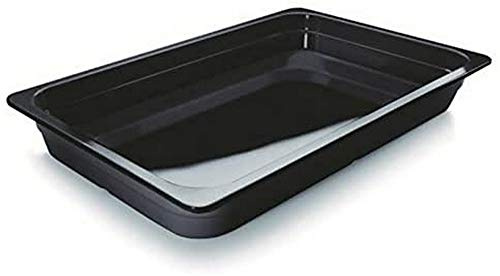 LACOR 66165J schwarz GN-Behalter Melamine GN 1/1X65MM, Melamin, Black, 53 x 33 x 7 cm | Langlebiges Profi-Utensil; entwickelt für optimale Leistung und schnelle, unkomplizierte Reinigung in der Spülmaschine