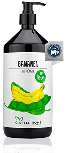GREEN HOME LOVE NATURE® 1L BIO Bananendünger mit hohem Nährstoffgehalt - nachhaltiger Bananen Dünger einfach zu dosieren - Made in Germany