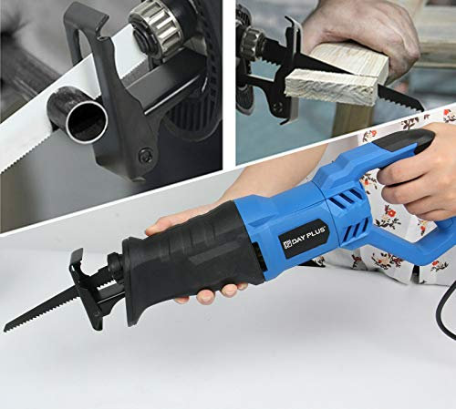 900 W Säbelsäge Tigersäge Handsäge Universalsäge Fuchsschwanz Stich Säge mit 5 Säbelsägeblatt, max. 160 mm Schnitttiefe, für Holz & Metall & Aluminium & Kunststoff