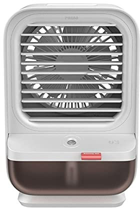 Ventilatore Portatile Del Condizionatore D'aria 3IN1, Batteria Ricaricabile 4000Mah Mini Ventola Di Raffreddamento Per Spazio Personale Per Casa, Ufficio E Stanza,Bianca