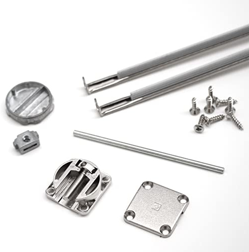 EVOTRADE Kit enderezador de puertas para armarios – Barra Tendi Puerta + Kit de fijación – Altura a elegir (1728 mm)