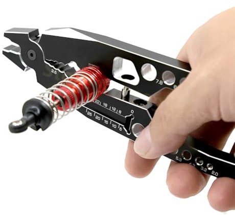RC Kugelkopfzange, Dämpferzange Stoßdämpfer Draht Bündigschneider Auto Körper Werkzeug Kit Zangen Clip Rc Zange Leichte Hochsteife Aluminiumlegierung Ferngesteuerte Autoschocks Federbeine