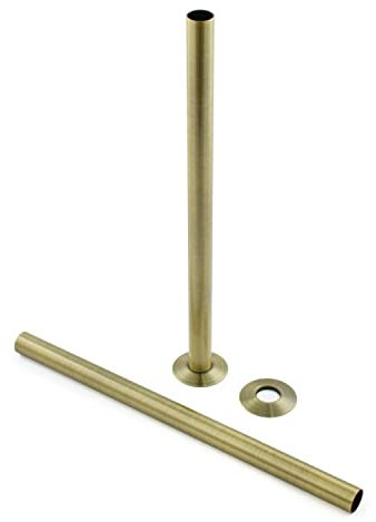 Hot Flow | 300mm Pipe Shroud/Sleeve (Pair) (Antique Brass)