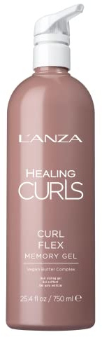 L'ANZA Pflegendes Locken-Gel - für starken, lang anhaltenden und sichtbaren Halt, ohne Sulfate, ohne Parabene (750 ml)